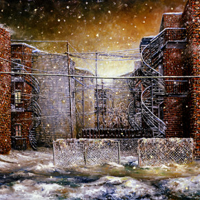 Crépuscule-Huile-12"x24" (1995)